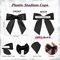 60 Pcs Satin Ribbon Bows 3 x 3 Inches Self Adhesive Satin Bows for Gift Wrapping Premade Ribbon Bows with Double Sided Tape for Crafts